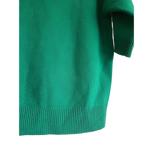 Magaschoni 100% Cashmere Short Sleeve Sweater Medium - Picture 4 of 4